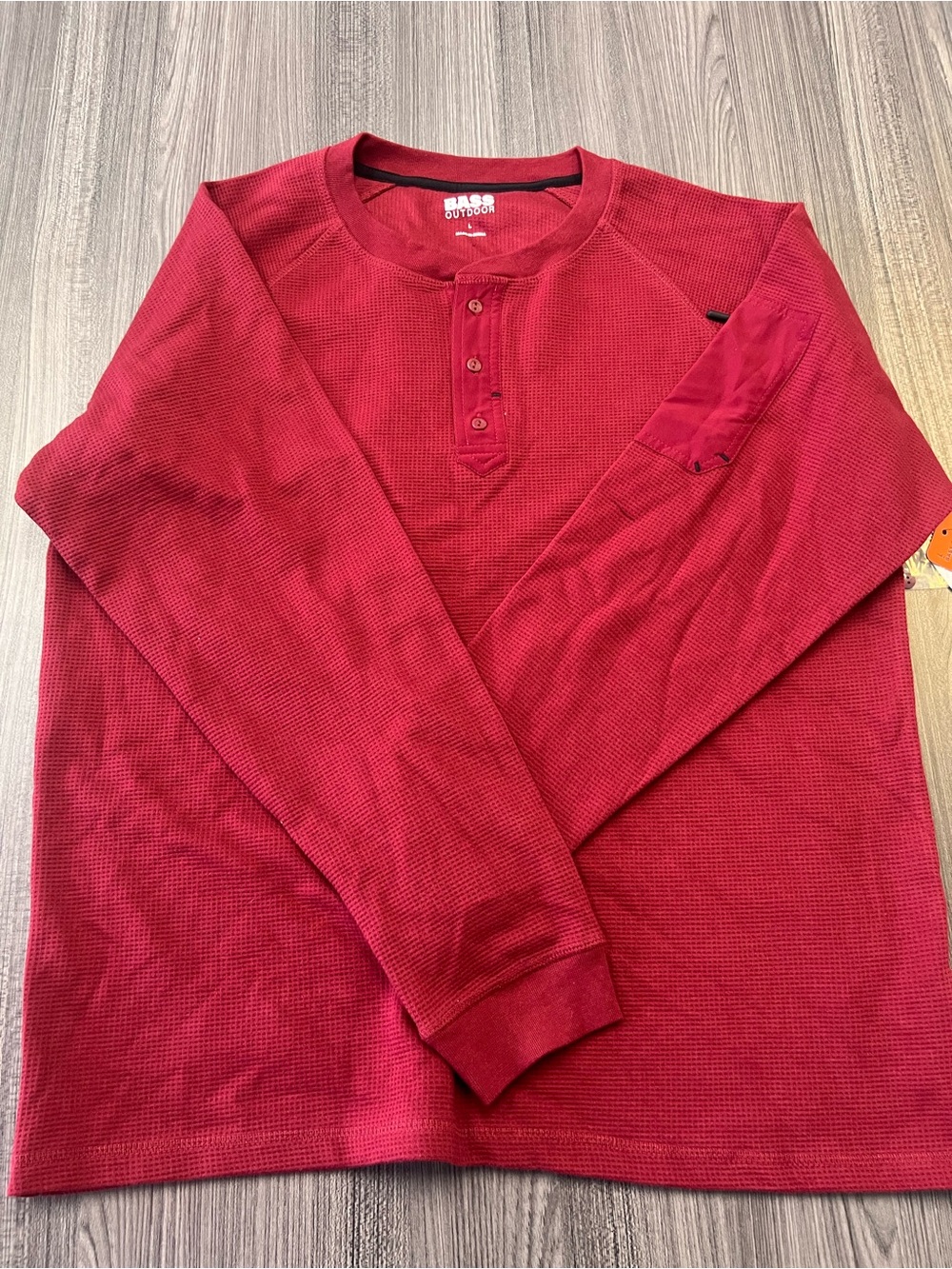 Bass Outdoor Performance Waffle Knit Thermal Henley